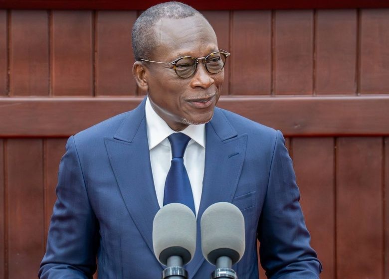 Patrice Talon, président du Bénin, au Parlement le 23 décembre 2025 lors de son dernier discours sur l'état de la Nation